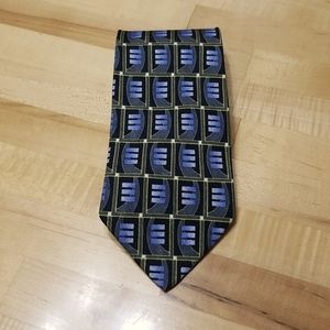 Matrix Tie Blue & Green